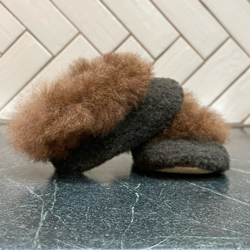 Alpaca Fur Bootie Moccasins Northern Solstice Alpaca Farm Size 0-4 Months NWOT